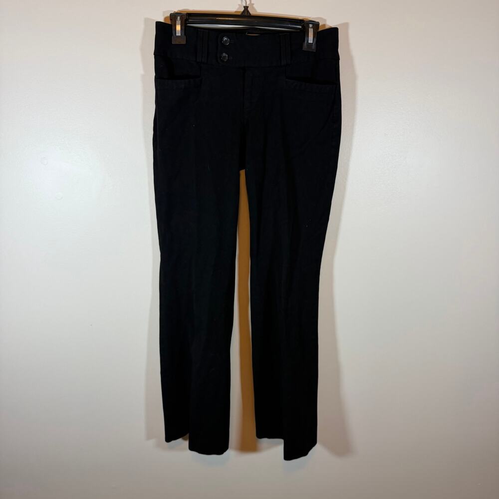 Banana Republic Black Martin Fit Straight Leg Dress Pant Womens 4 Career